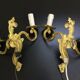 Paire d'appliques en bronze style Louis XV