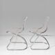 Pair of "Flynn" cantilever dining chairs by Gastone Rinaldi for RIMA, 1970s