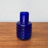 Glass vase from the GDR, mid-century from Veb Glaswerk Harz Derenburg, 1960s.