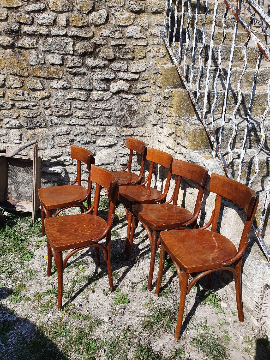 Set of 6 bistro chairs