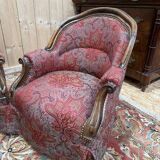 Suite de 4 fauteuils crapaud époque Napoléon III