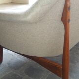 Sofa organic Danish Ib Kofod - Larsen for Carlo Gahrn of 1957
