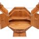 Metamorphic Solid Pine Dry Bar, Folding Design, 1970s, Good Condition