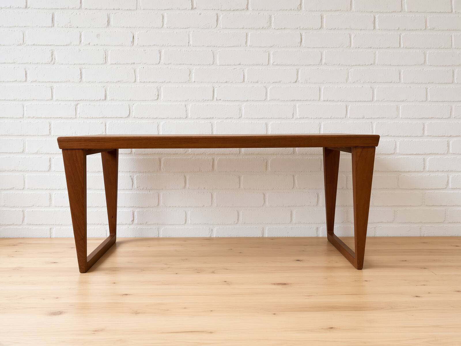 Bench and Mirror in Teak by Kai Kristiansen for Aksel Kjersgaard, 1960s