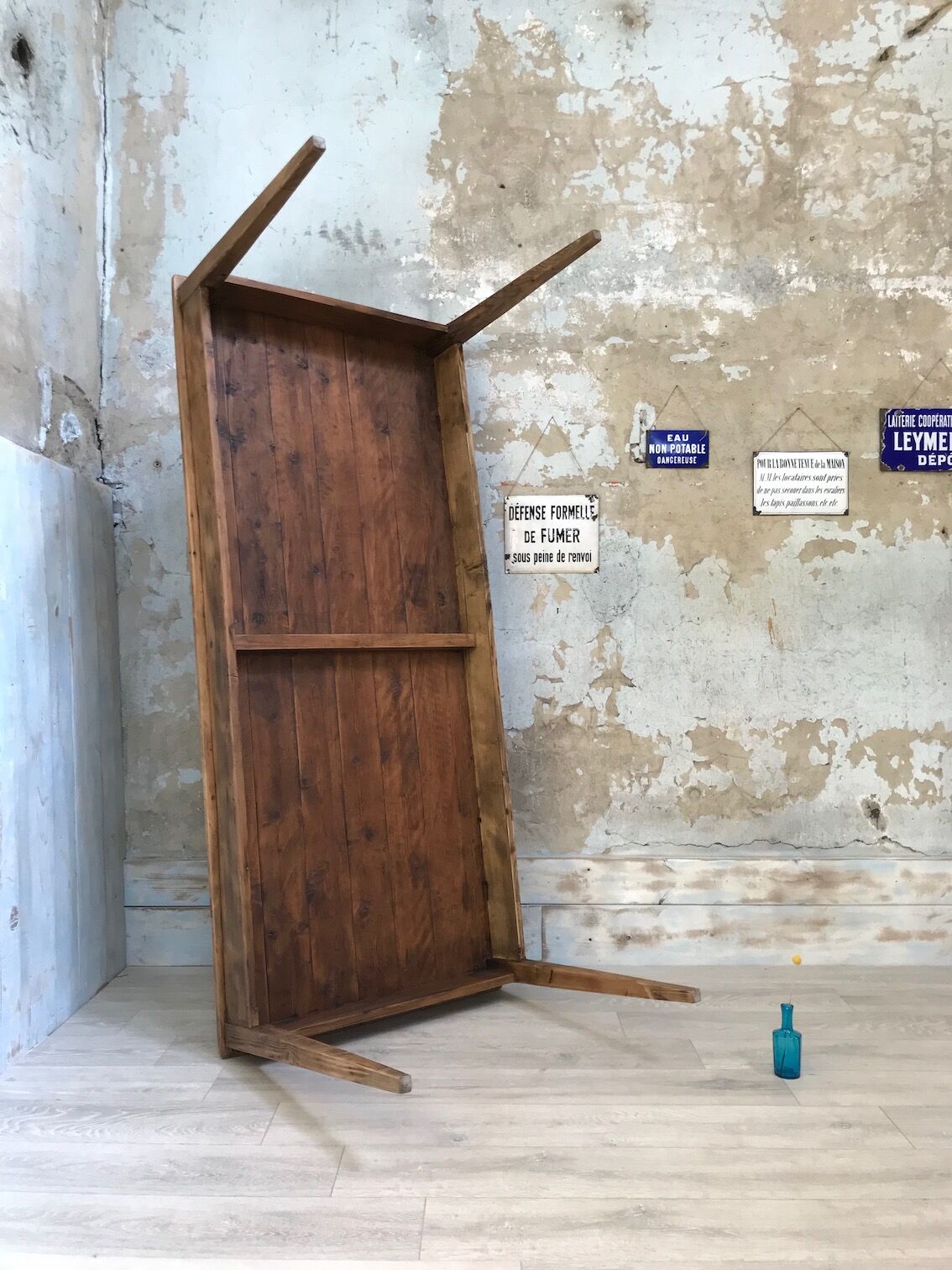 Vintage pine farm table