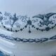 Round soup tureen, Primerose model, birds, half porcelain, Badonviller