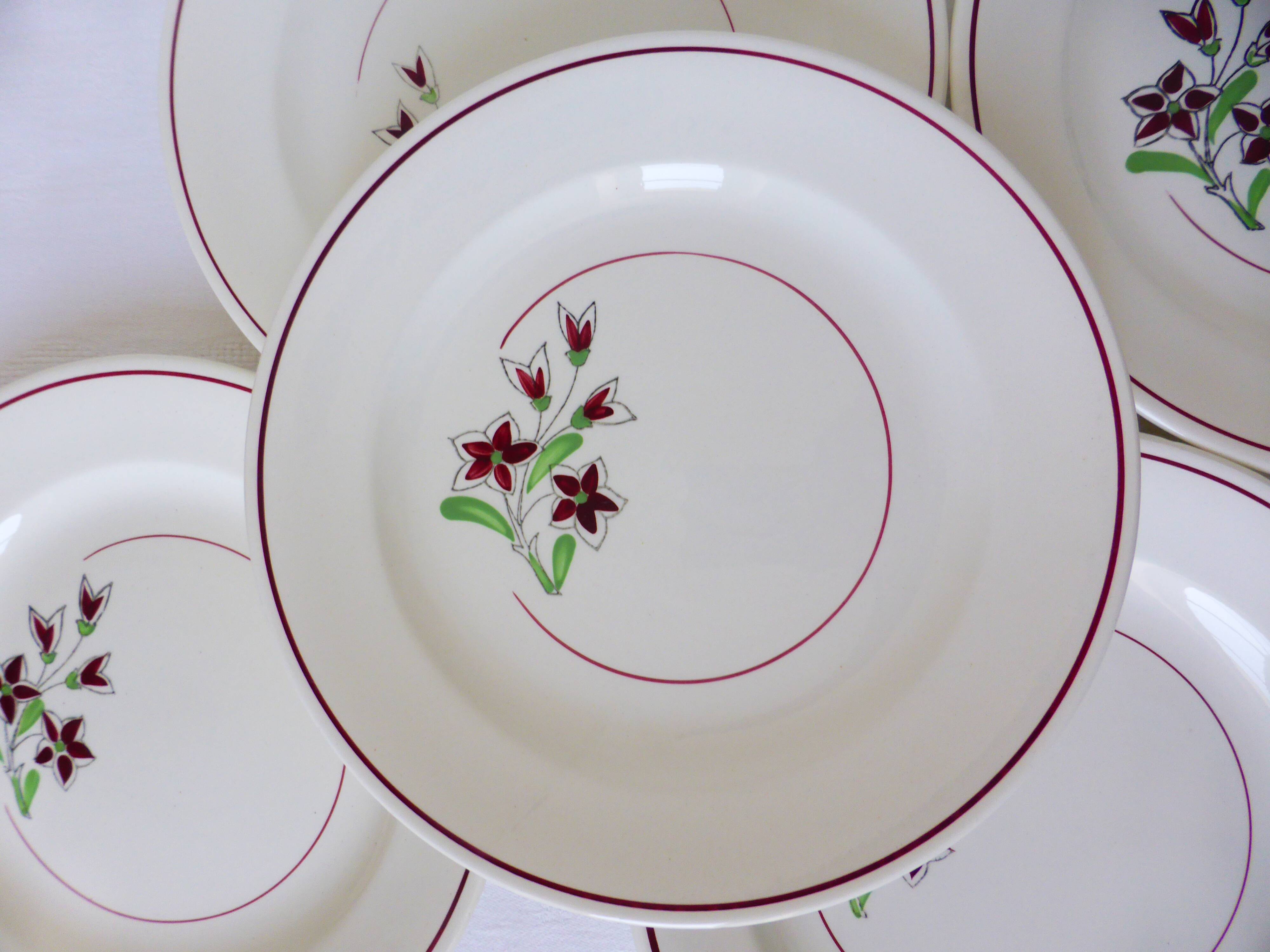 5 flat plates from Salins 210646