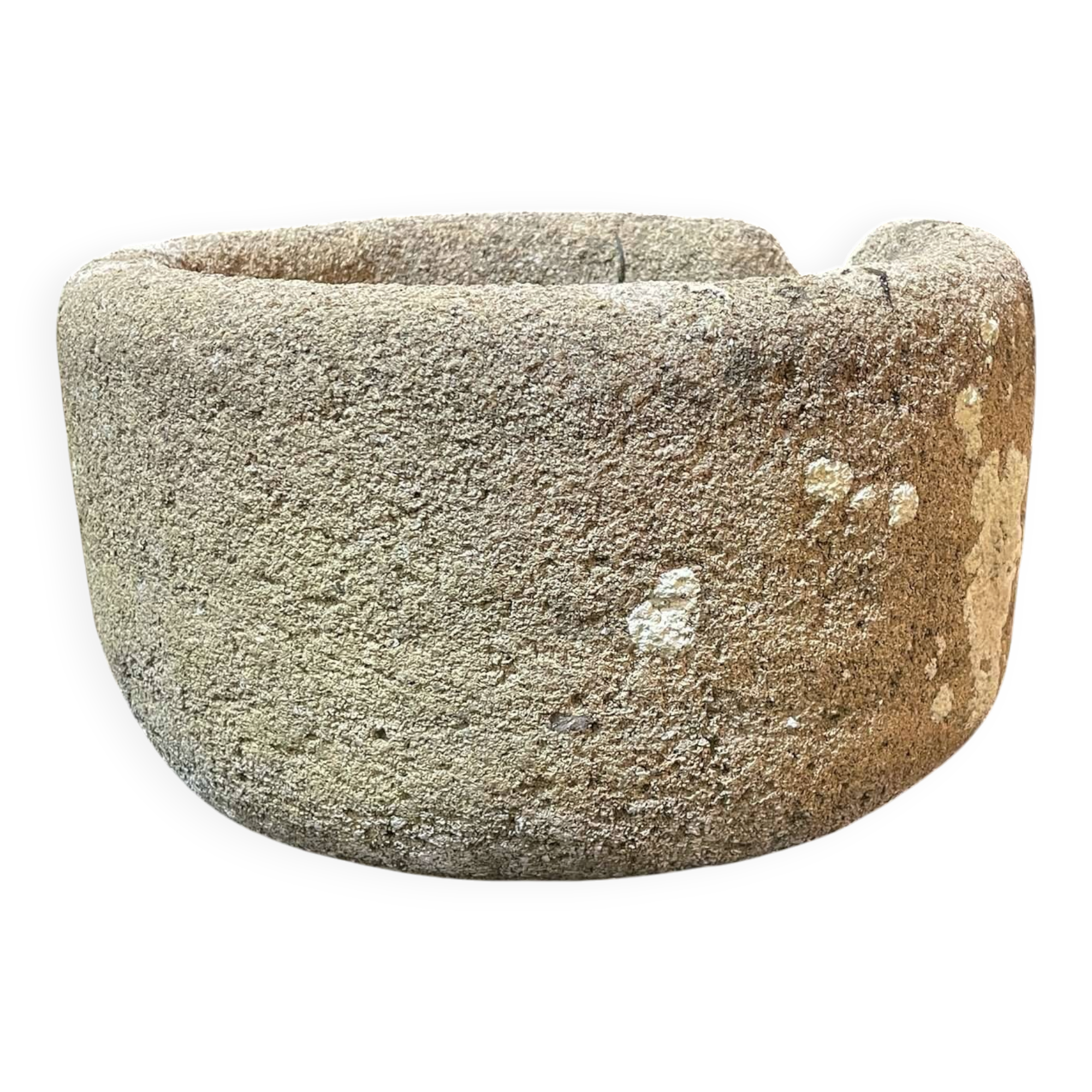 Reconstituted stone planter from the 1970s.