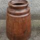 Large old wooden pot