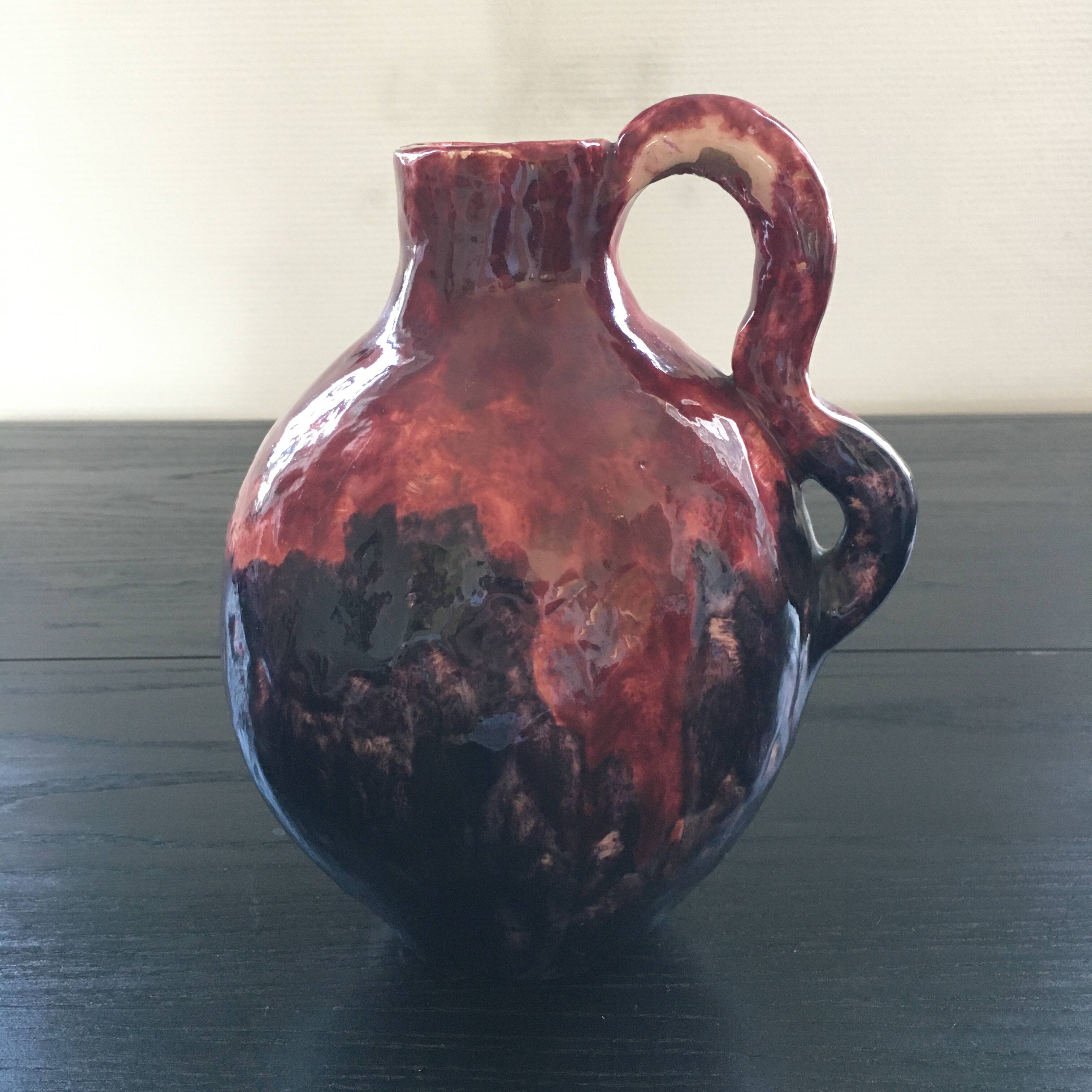 Purple artist vase
