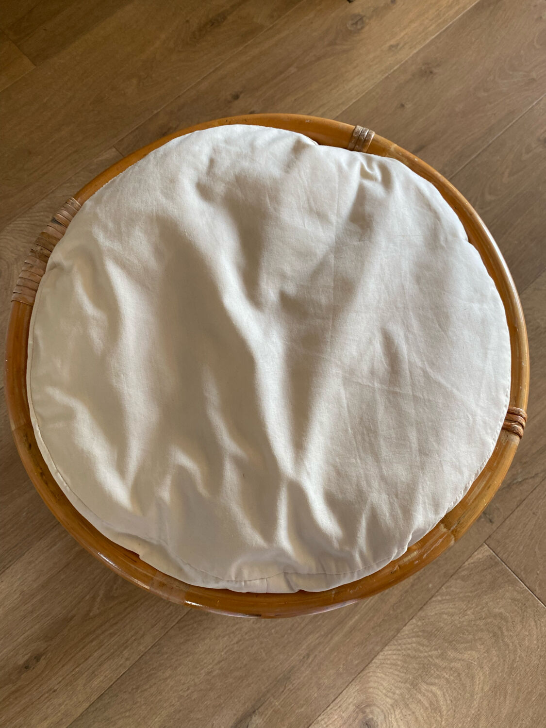 Tabouret en bambou années 50