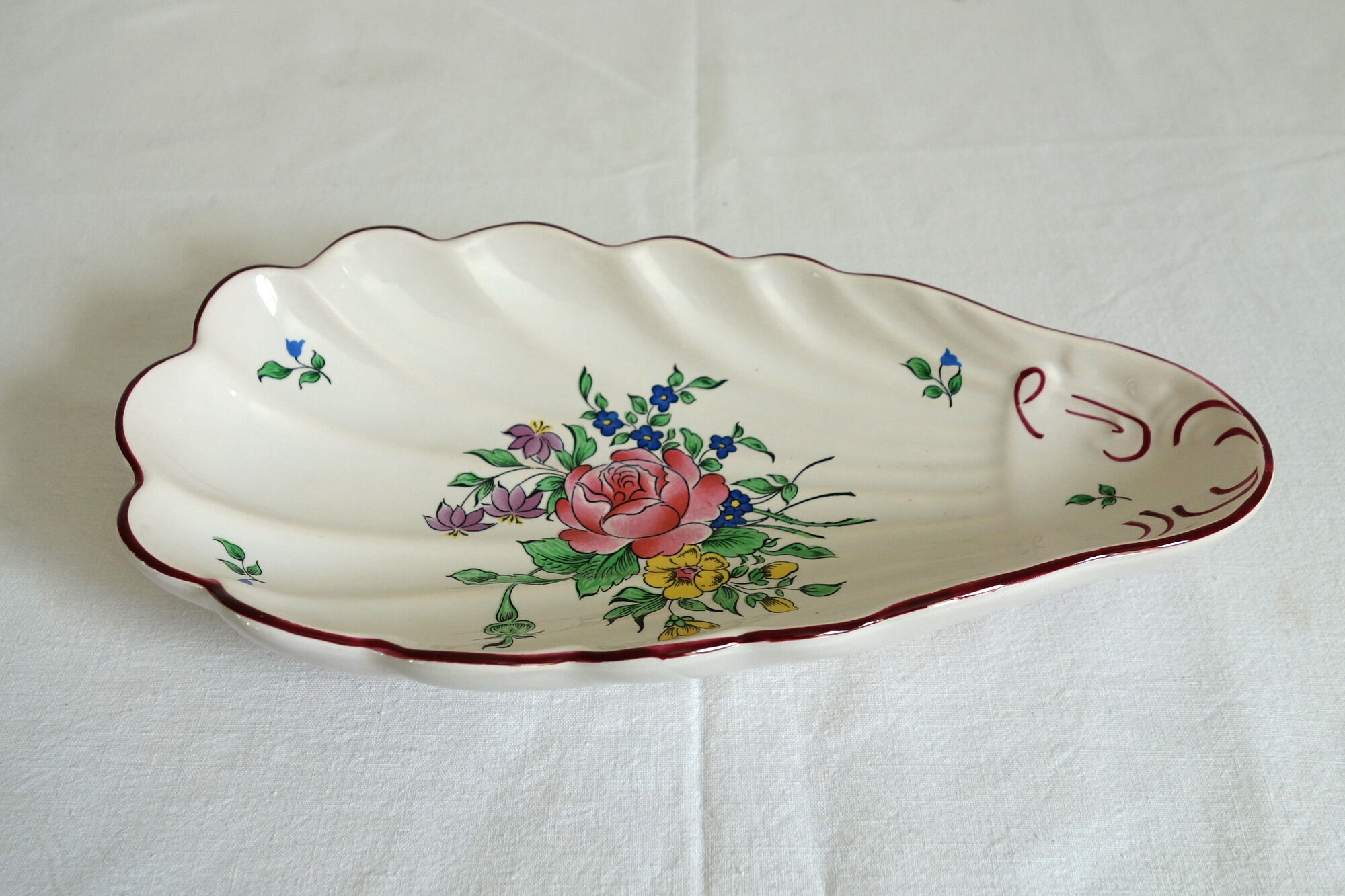 Earthenware ravier Lunéville K-G