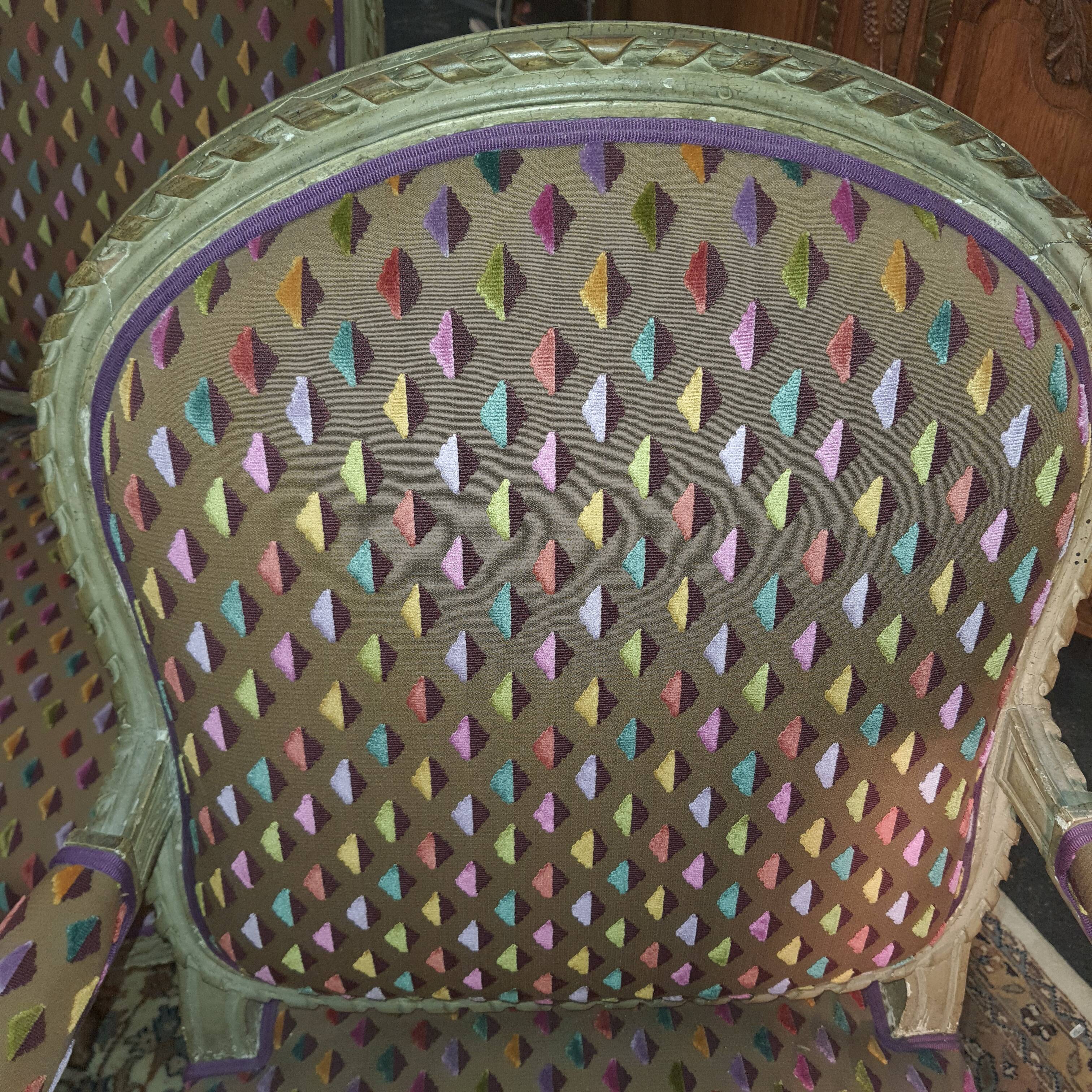 Série de 4 fauteuils époque Louis XVI