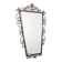 Ornamental wrought iron mirror MOKO Prague, Czechoslovakia, mid-20th century
