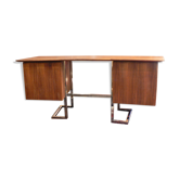 desk teak boomerang