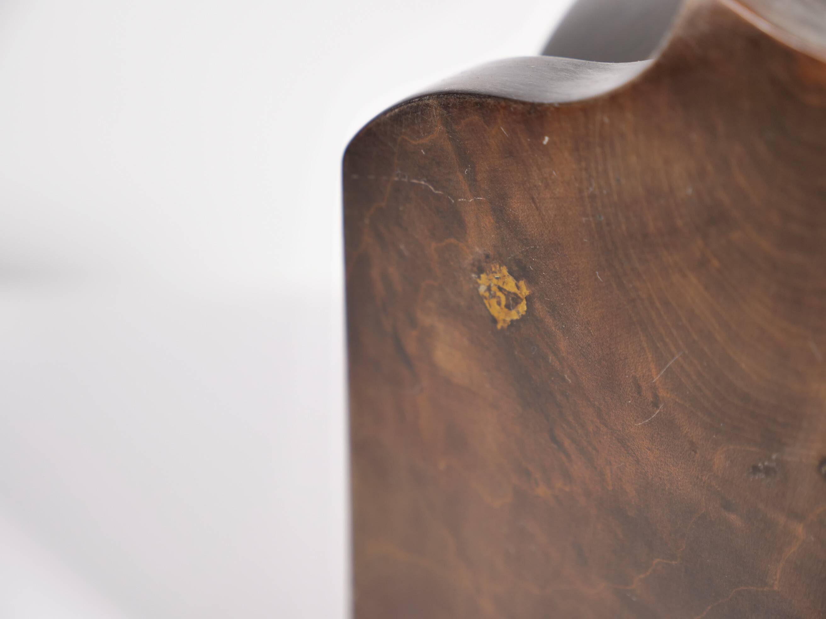 Antique Baroque Corner Shelf – Solid Walnut, 1900