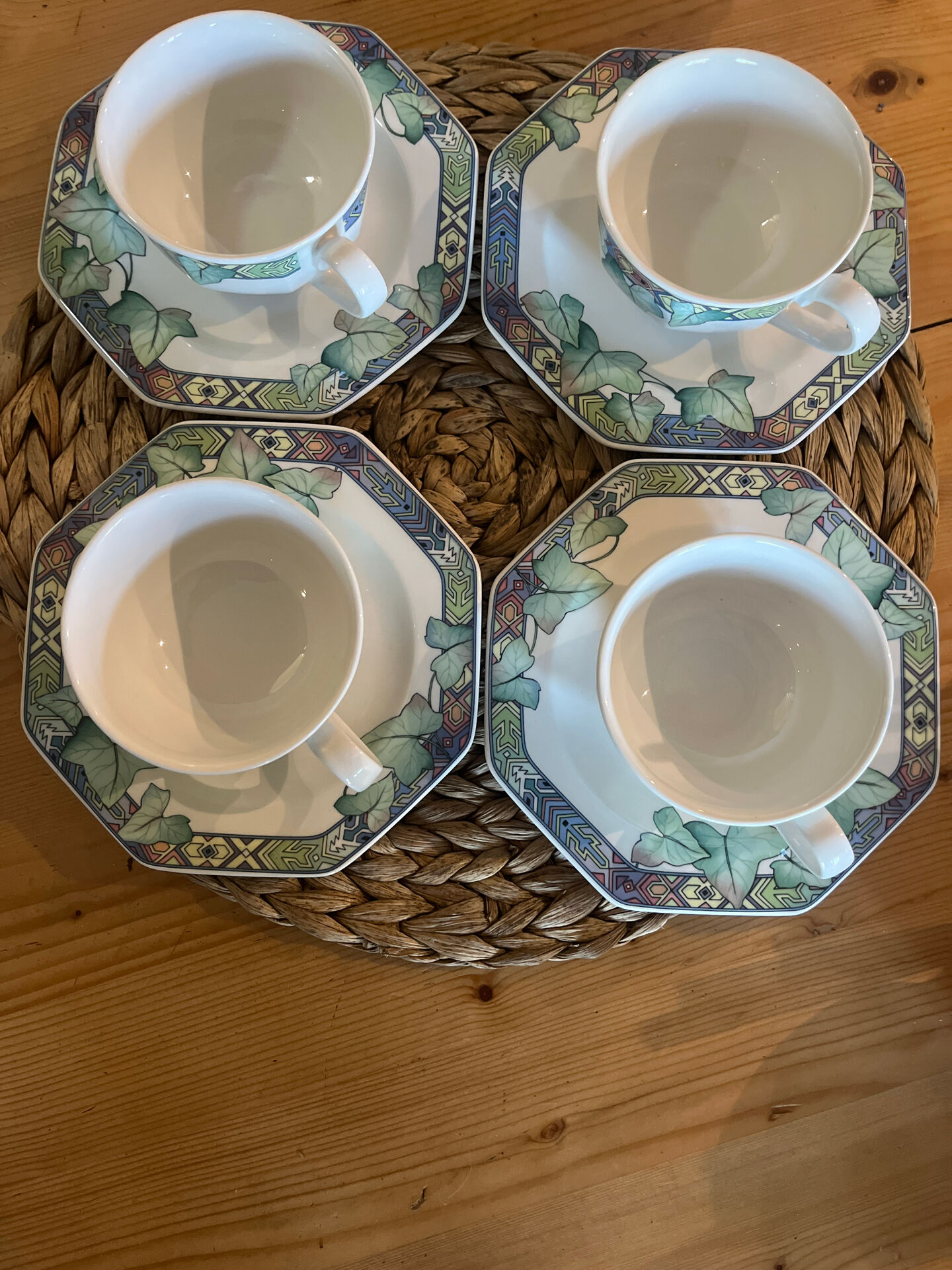 4 tasses à café Villeroy et Boch