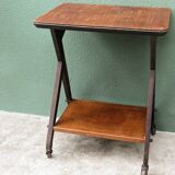 1950s wooden rolling trolley