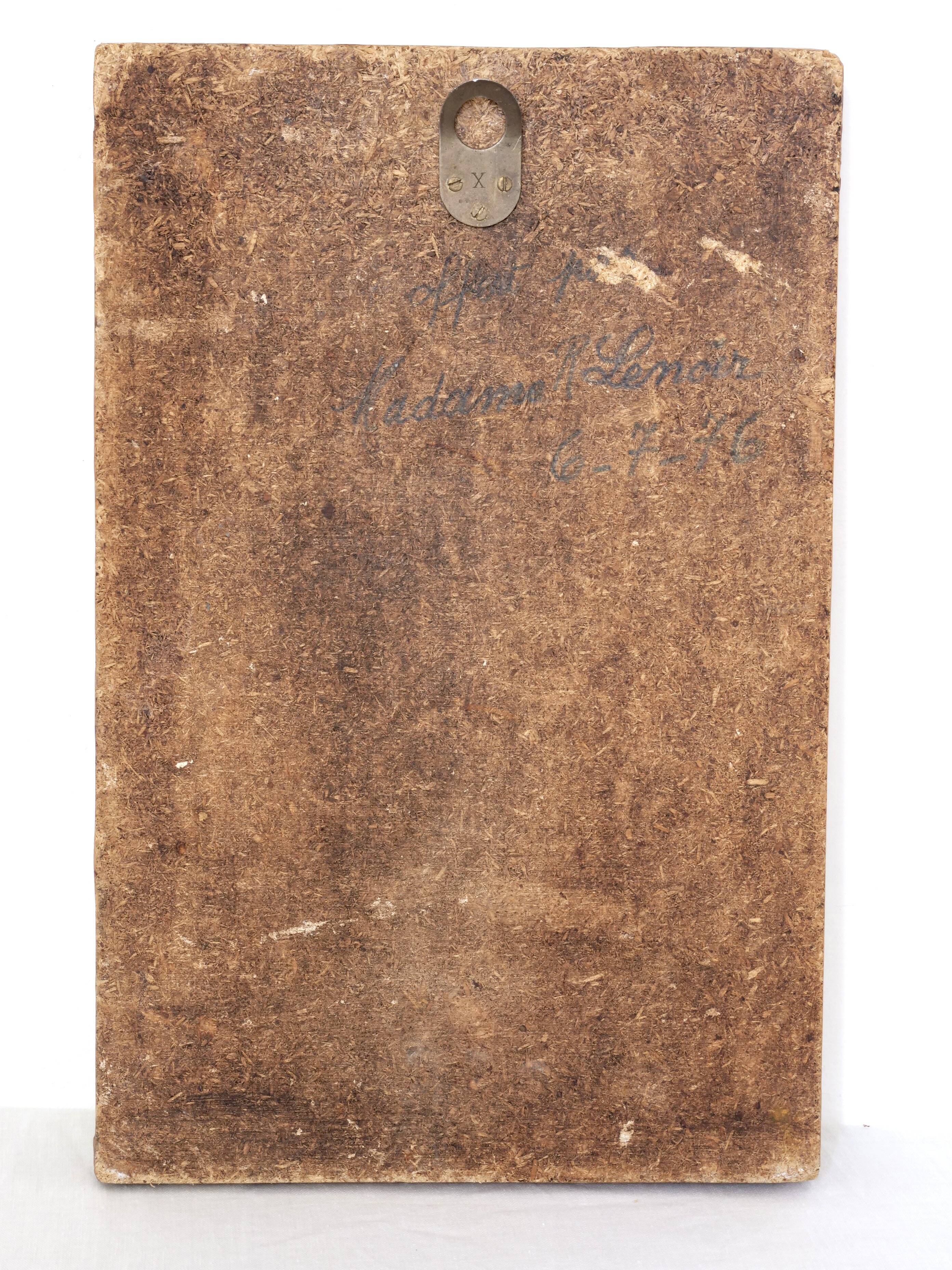 Decorative plaster mirror from the 70s