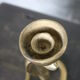 Candlestick zoomorphic snake cobra brass