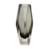 Murano Sommerso faceted glass vase by Vintage Mandruzzato