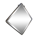 Antique beveled mirror atypical barber 1930 26x26cm