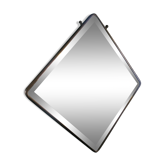 Antique beveled mirror atypical barber 1930 26x26cm