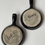 1960s ceramic trompe l'oeil plates