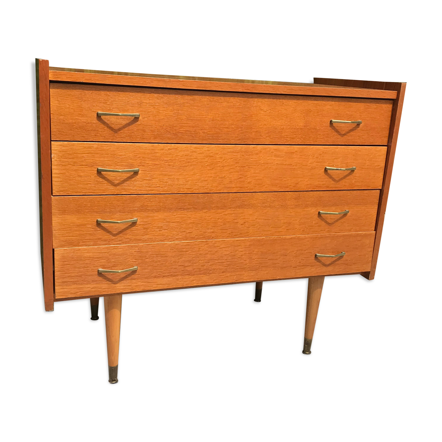 Vintage chest of drawers spindle feet