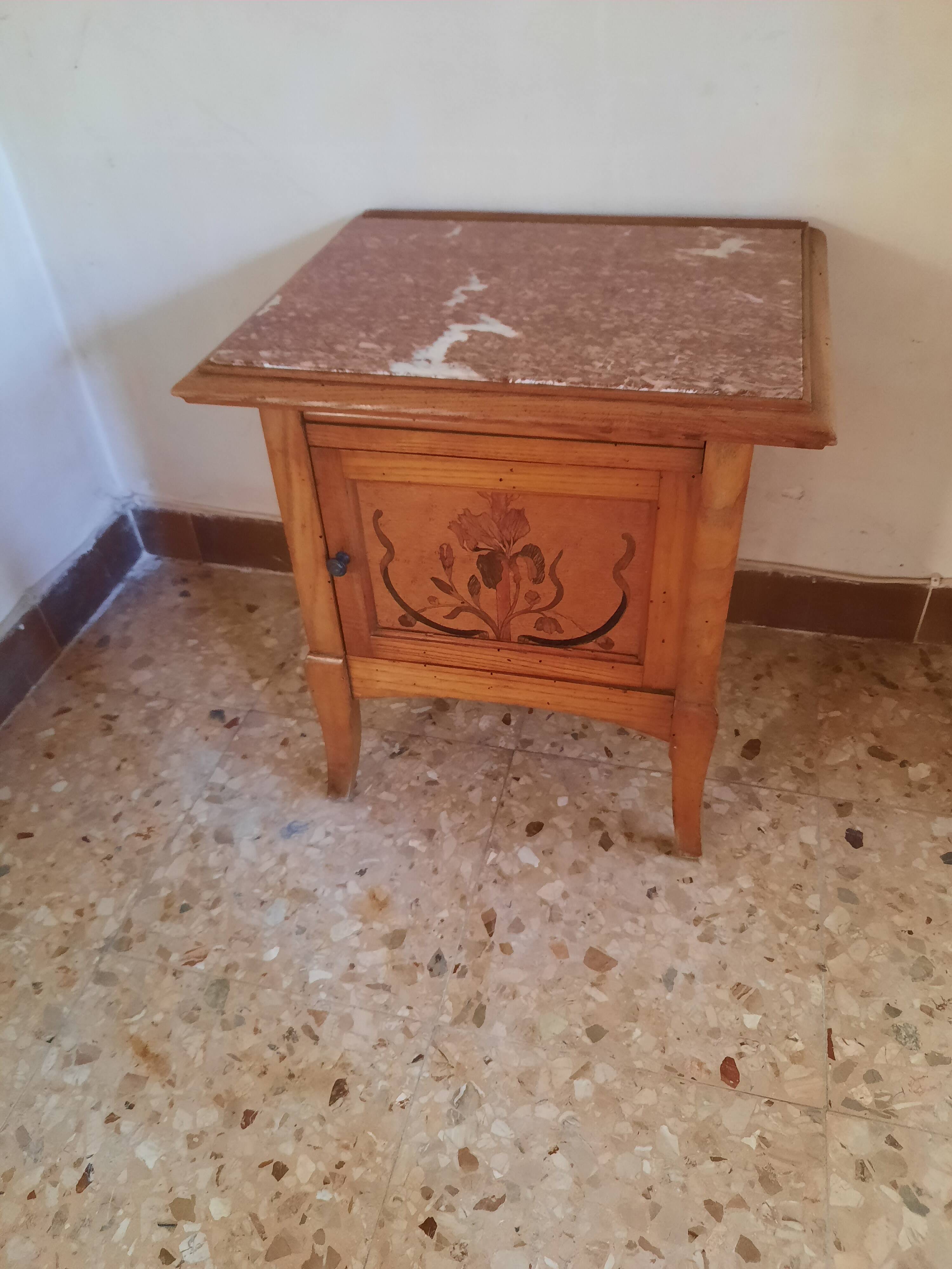 Art Nouveau period bedside table