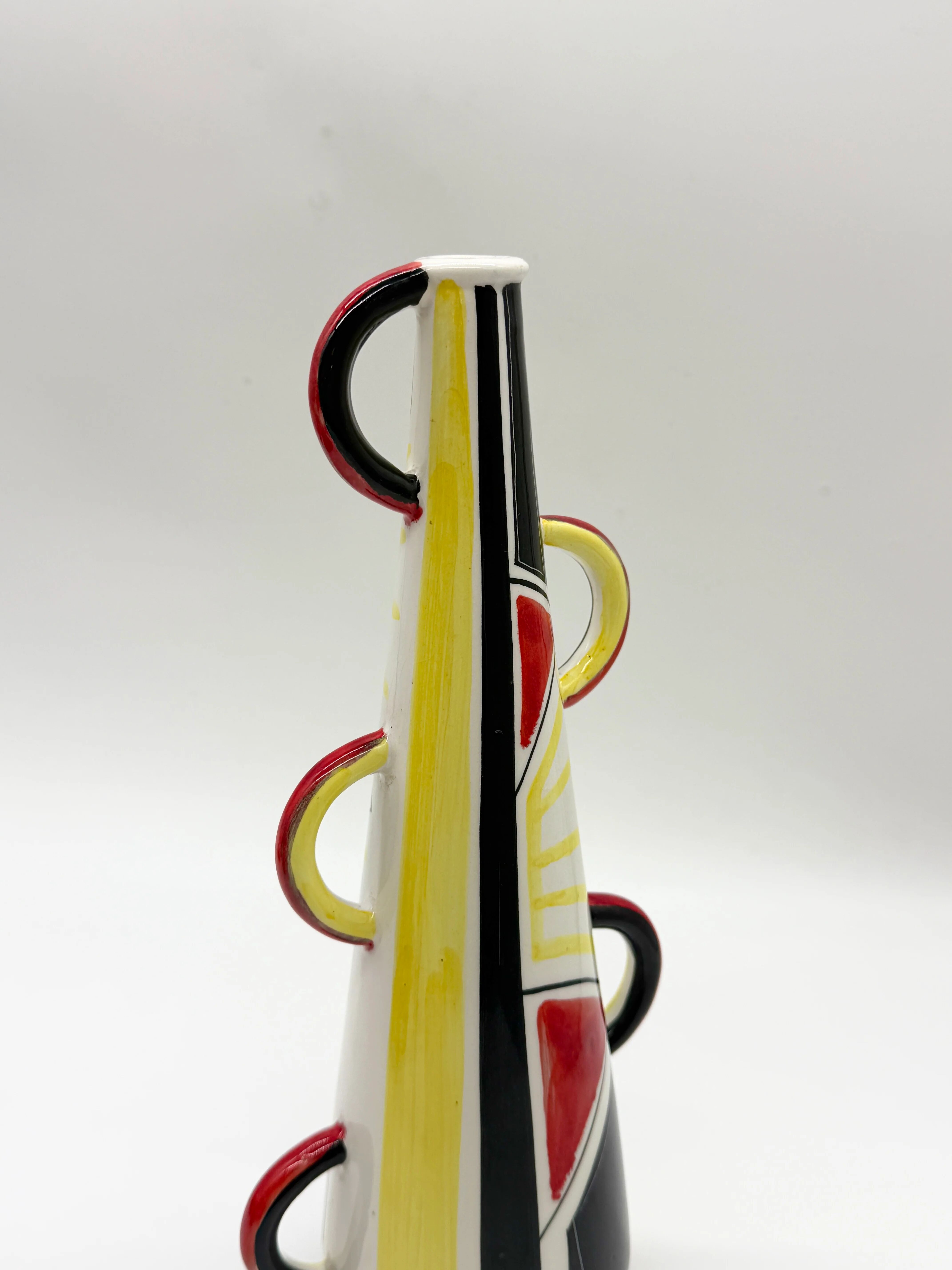 Vase sculptural – Coronettti Cunardo, Italie, 1980s