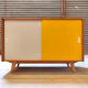 Yellow U 452 sideboard by Jiri Jiroutek for Interier Praha 1960