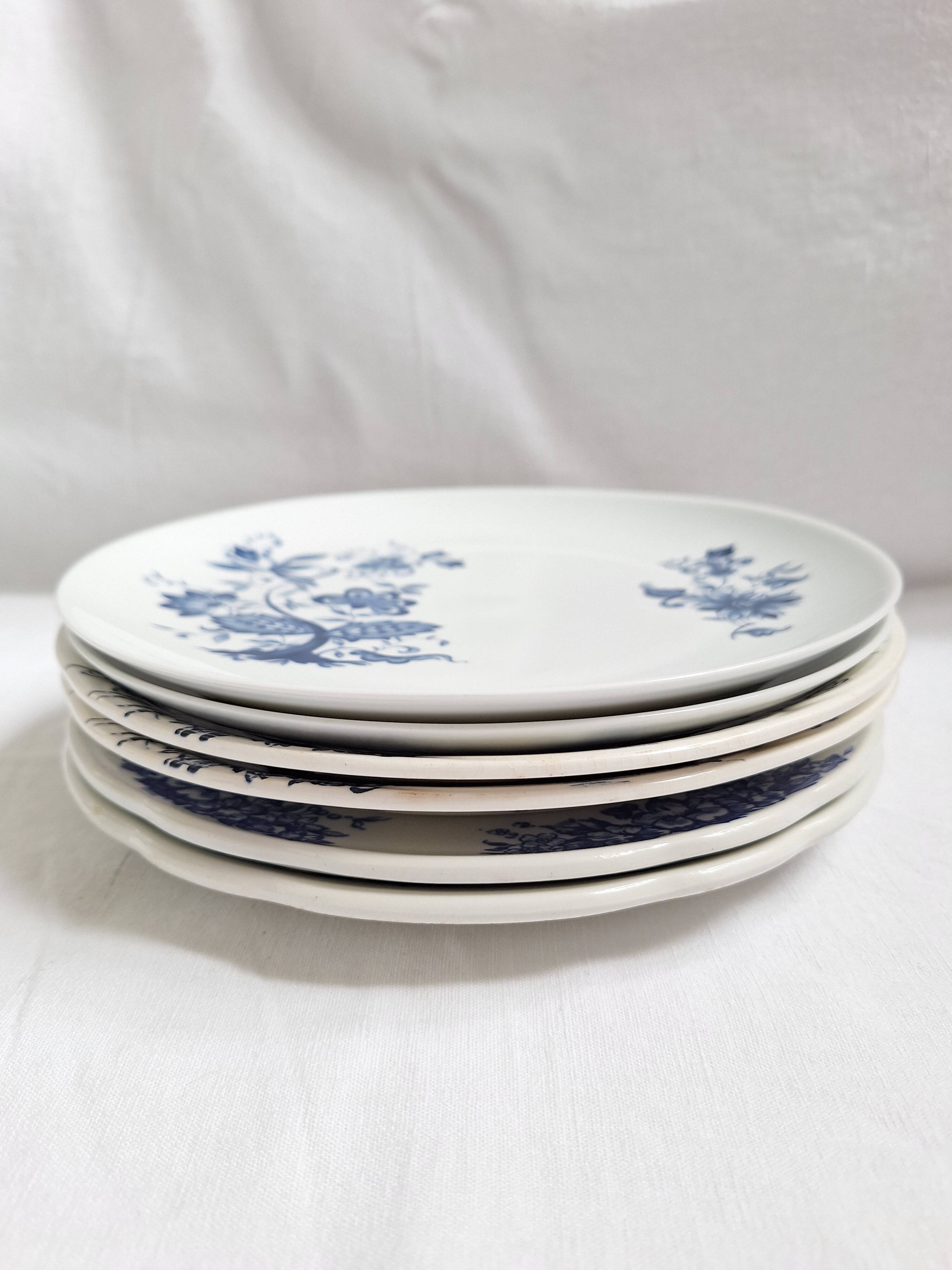 Vintage blue dinner plates