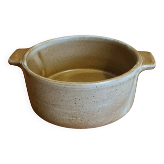 Vintage eared bowl in Brenne high-fire stoneware