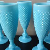 Turquoise Opaline Flutes