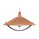 Ceiling Lamp in Teak and Sisal from Temde, 1960s