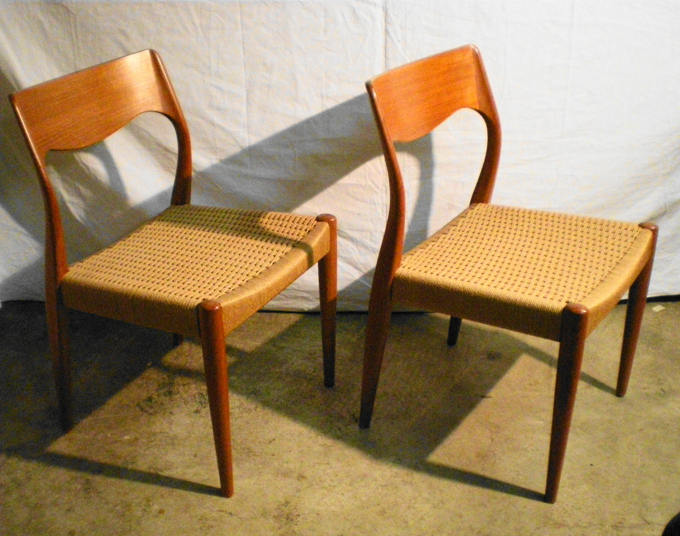 Pair of Danish chairs by Niels Otto Moller from the 60s