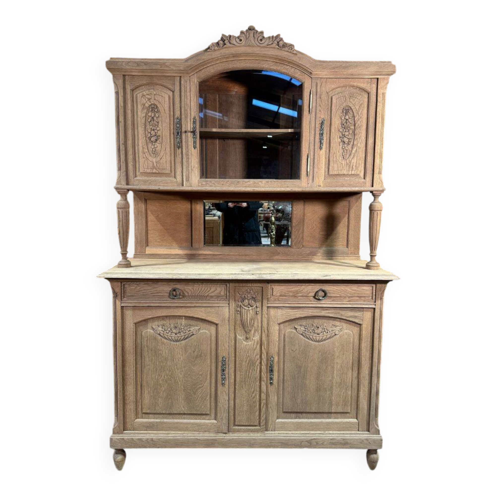 Antique oak sideboard