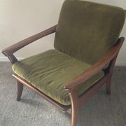 Pair of Scandinavian armchairs De Ster Gelderland in teak 60s