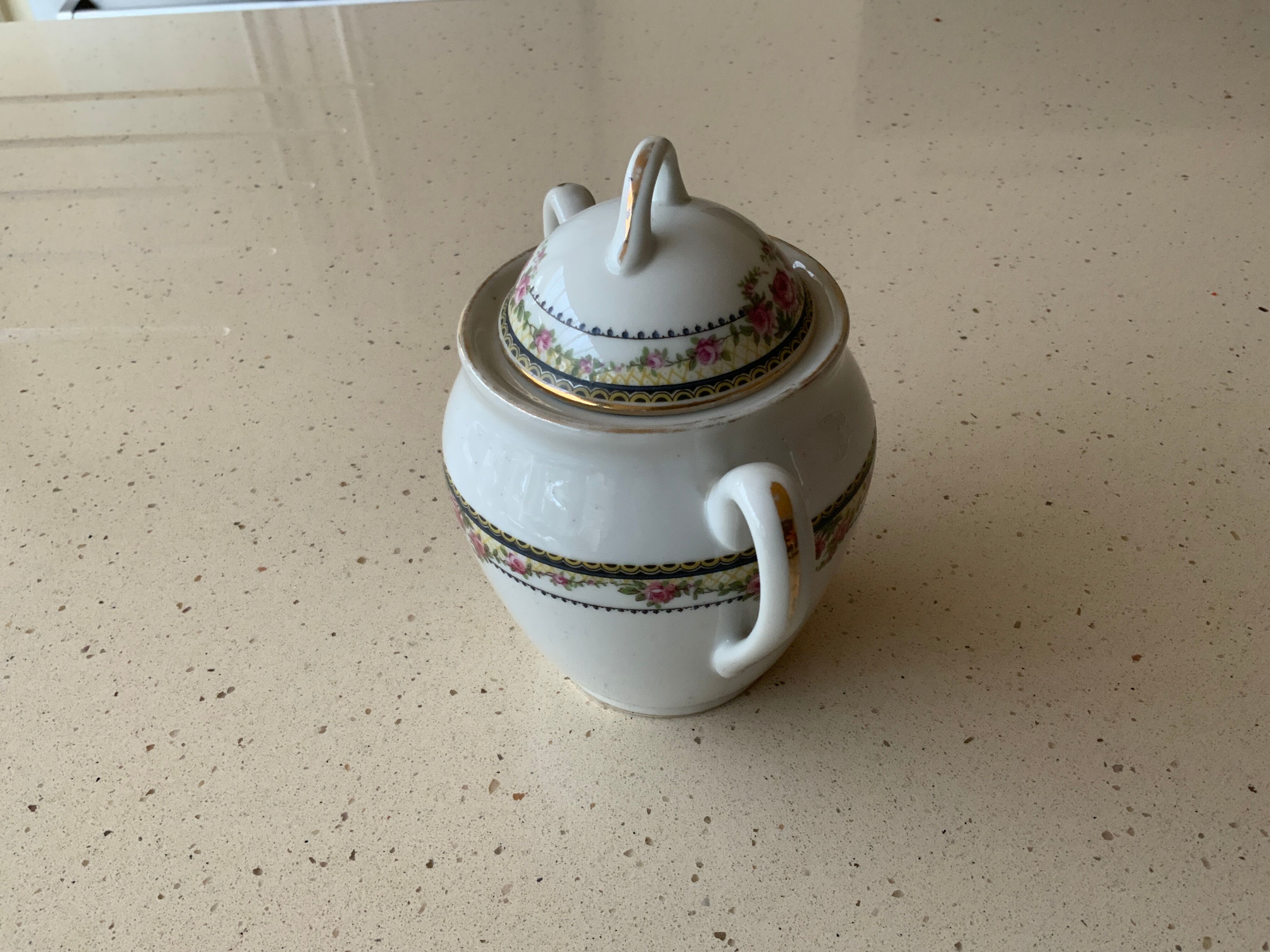 Porcelain sugar bowl
