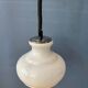 Suspension vintage mid-century en verre opalin (milk glass)