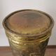 Umbrella holder sunflowers vintage copper and golden brass