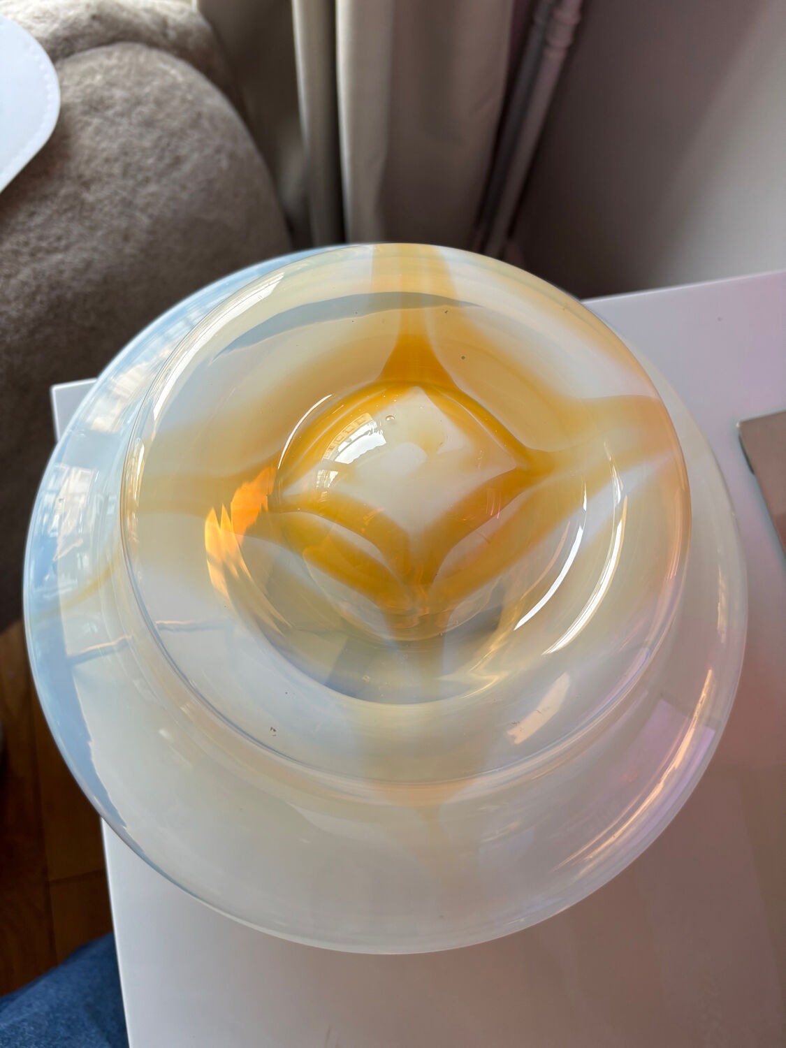 Vintage Murano glass table lamp