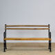 Cast iron and pine garden bench, 1930's