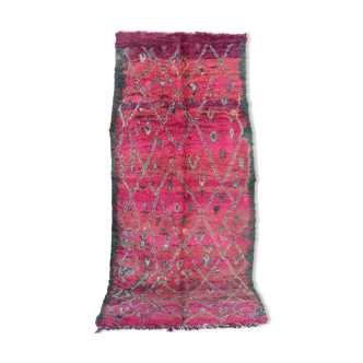 Tapis marocain rose 178 x 400 cm