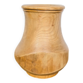 Turned wooden vase