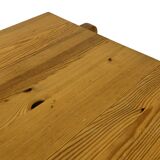 Vintage coffee table pinewood minimalist 1970s design
