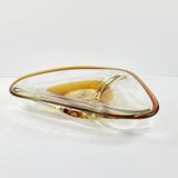 Vintage Amber Murano Style Glass Pocket Cup