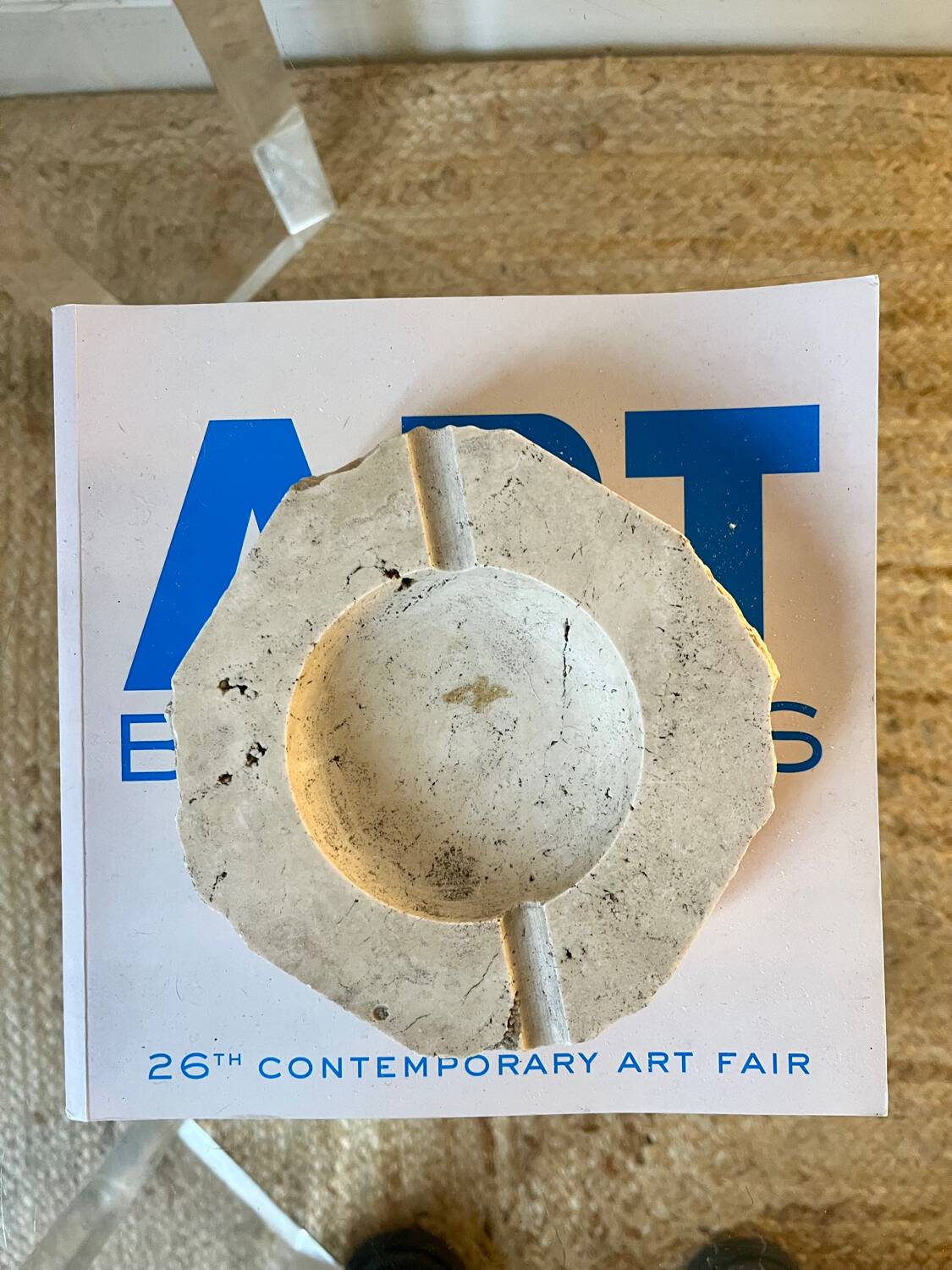 Travertine ashtray