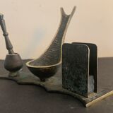 Porte pipe en bronze et laiton, 1950